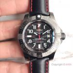 Replica Swiss Breitling Avenger 2 Seawolf Watch Black Arabic Dial